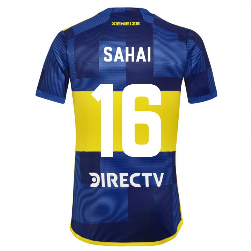 Kids Football Veer Sahai #16 Blue Yellow Home Jersey 2024/25 T-Shirt Uk