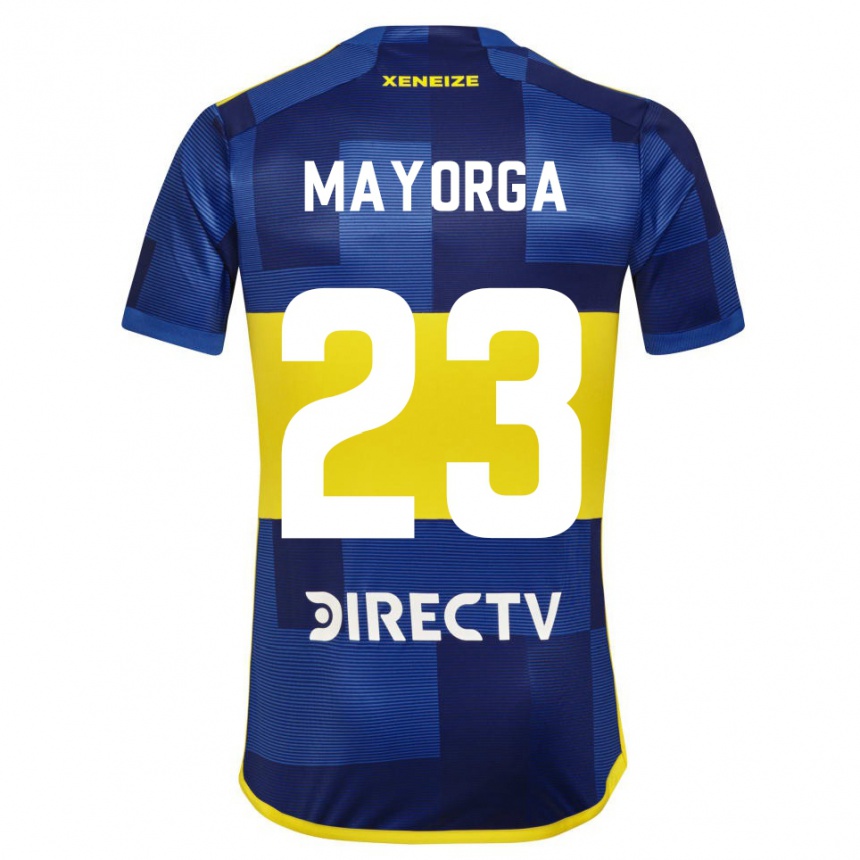 Kids Football Miriam Mayorga #23 Blue Yellow Home Jersey 2024/25 T-Shirt Uk