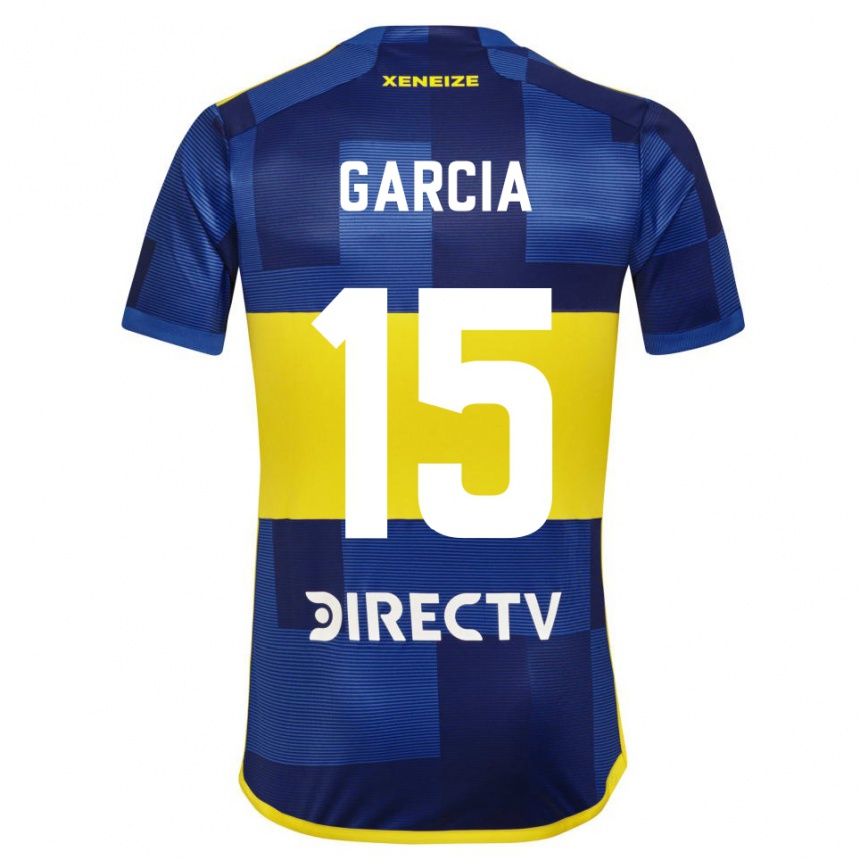 Kids Football Ramiro Garcia #15 Blue Yellow Home Jersey 2024/25 T-Shirt Uk