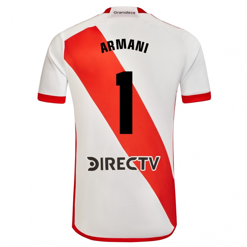 Kids Football Franco Armani #1 White Red Home Jersey 2024/25 T-Shirt Uk