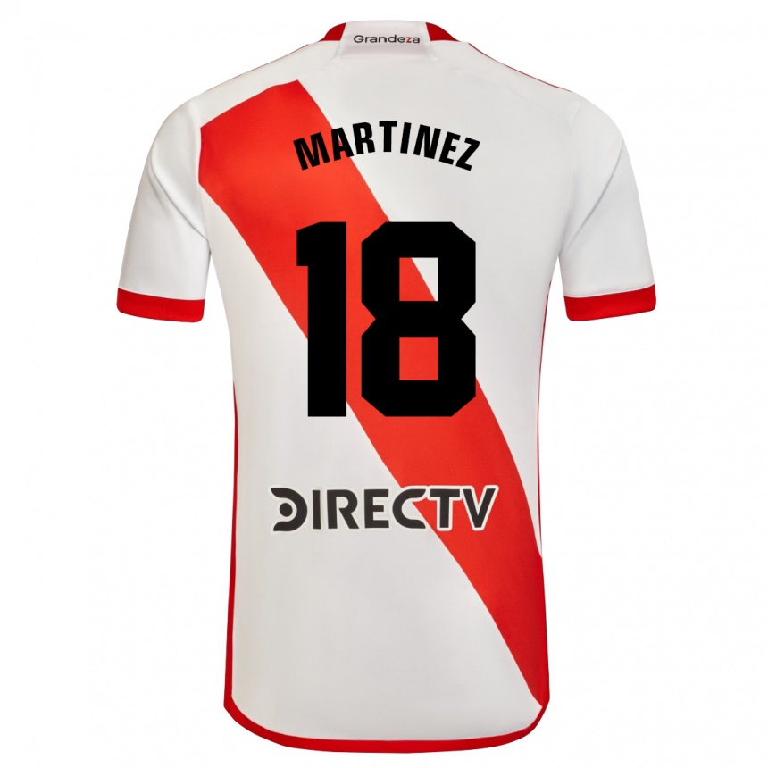 Kids Football Pity Martínez #18 White Red Home Jersey 2024/25 T-Shirt Uk