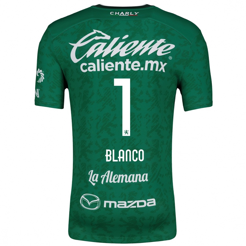 Kids Football Alfonso Blanco #1 Green White Home Jersey 2024/25 T-Shirt Uk