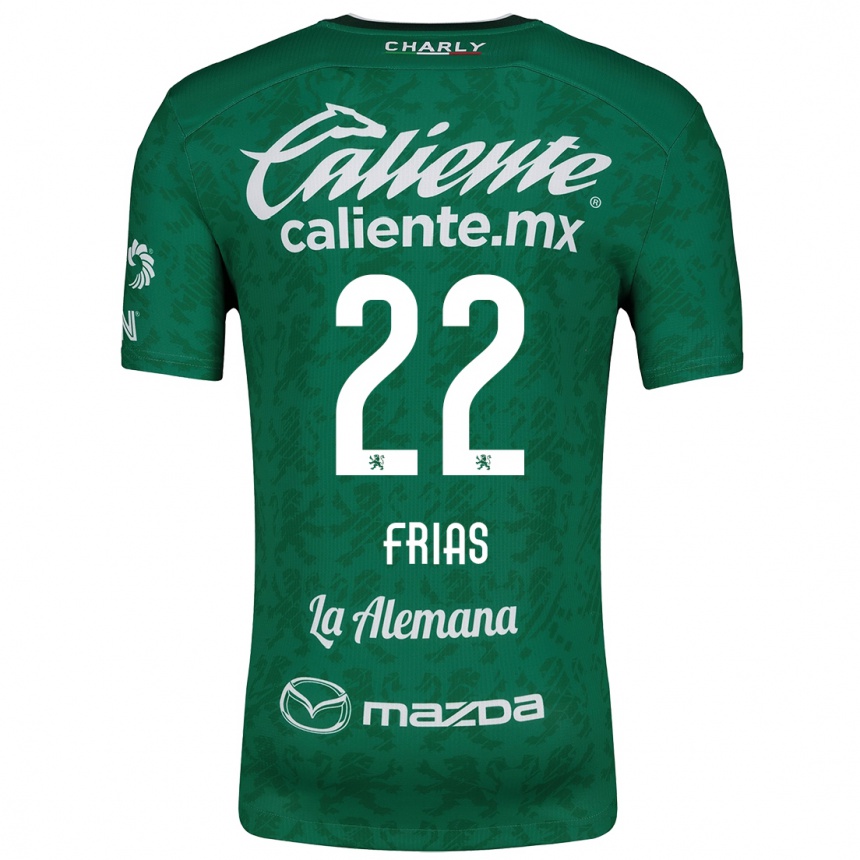 Kids Football Adonis Frías #22 Green White Home Jersey 2024/25 T-Shirt Uk