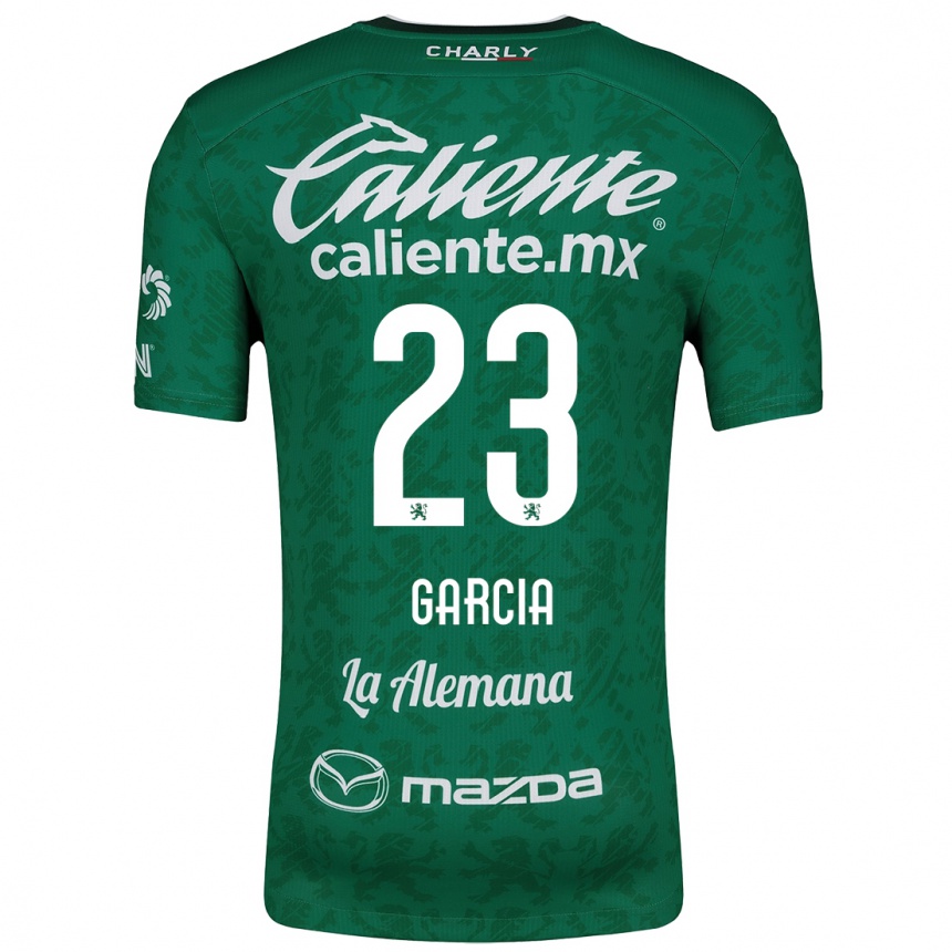 Kids Football Óscar García #23 Green White Home Jersey 2024/25 T-Shirt Uk