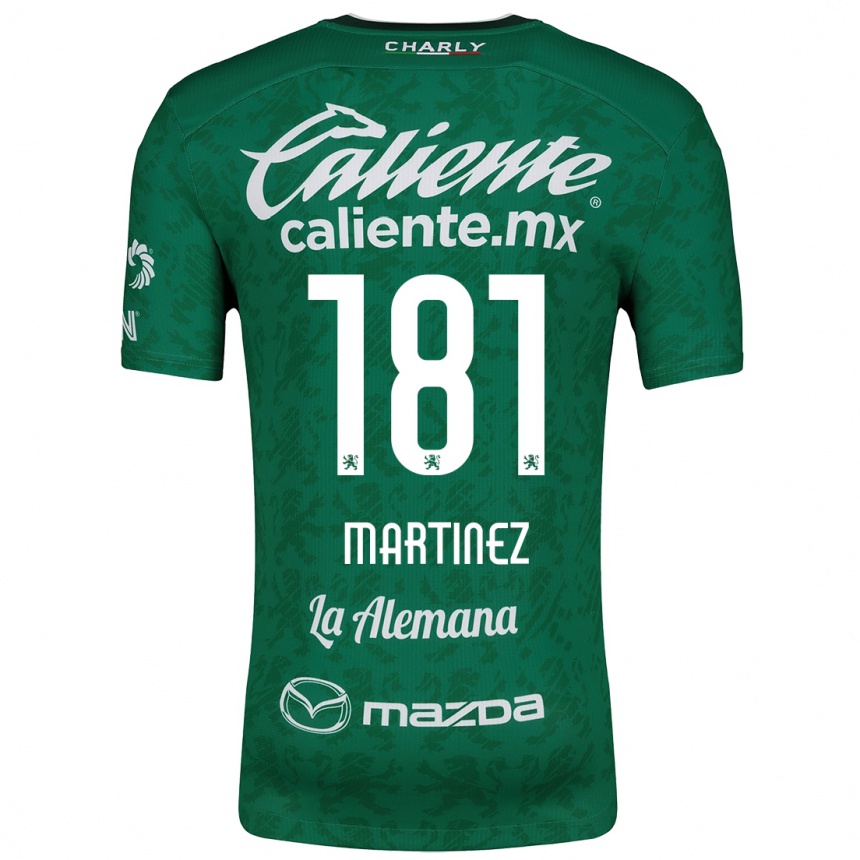 Kids Football Irving Martínez #181 Green White Home Jersey 2024/25 T-Shirt Uk