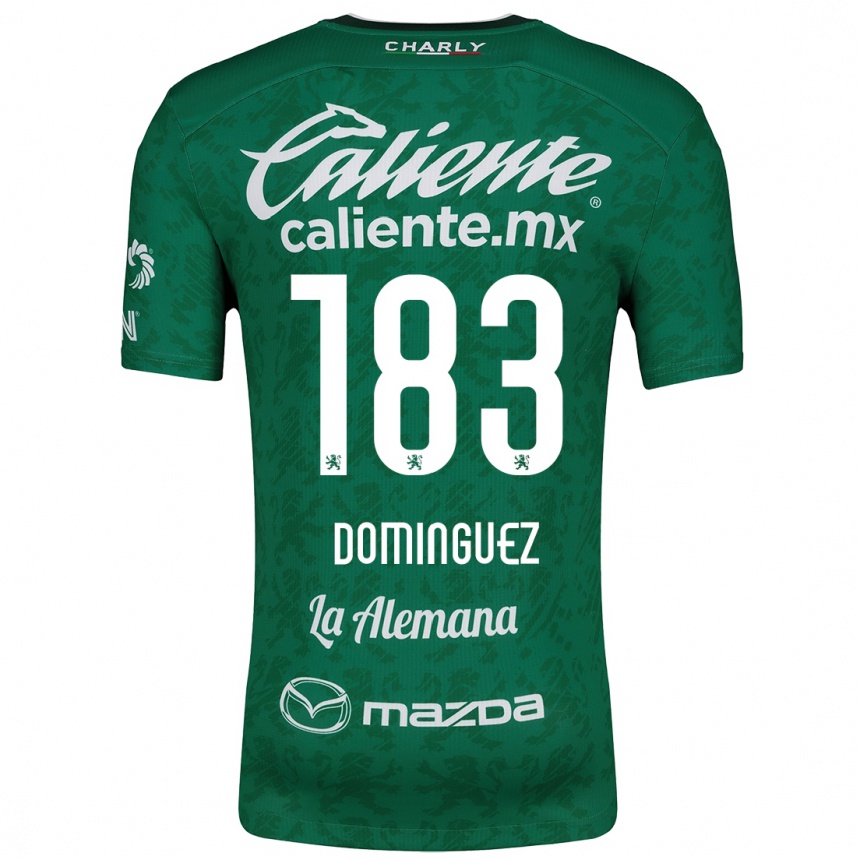 Kids Football Jesús Domínguez #183 Green White Home Jersey 2024/25 T-Shirt Uk