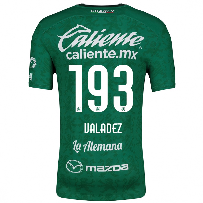 Kids Football Luis Valadez #193 Green White Home Jersey 2024/25 T-Shirt Uk