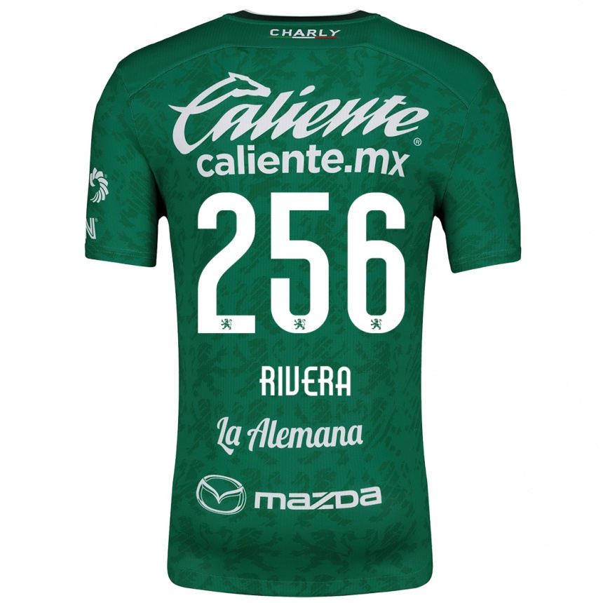 Kids Football Fernando Rivera #256 Green White Home Jersey 2024/25 T-Shirt Uk