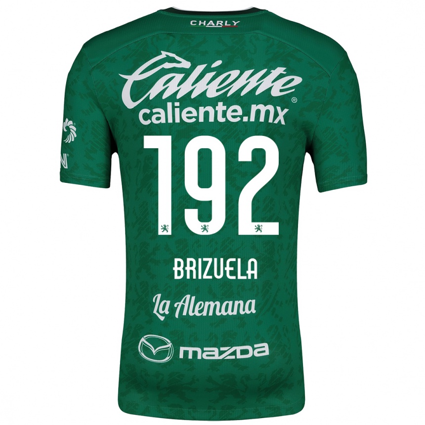 Kids Football Juan Brizuela #192 Green White Home Jersey 2024/25 T-Shirt Uk