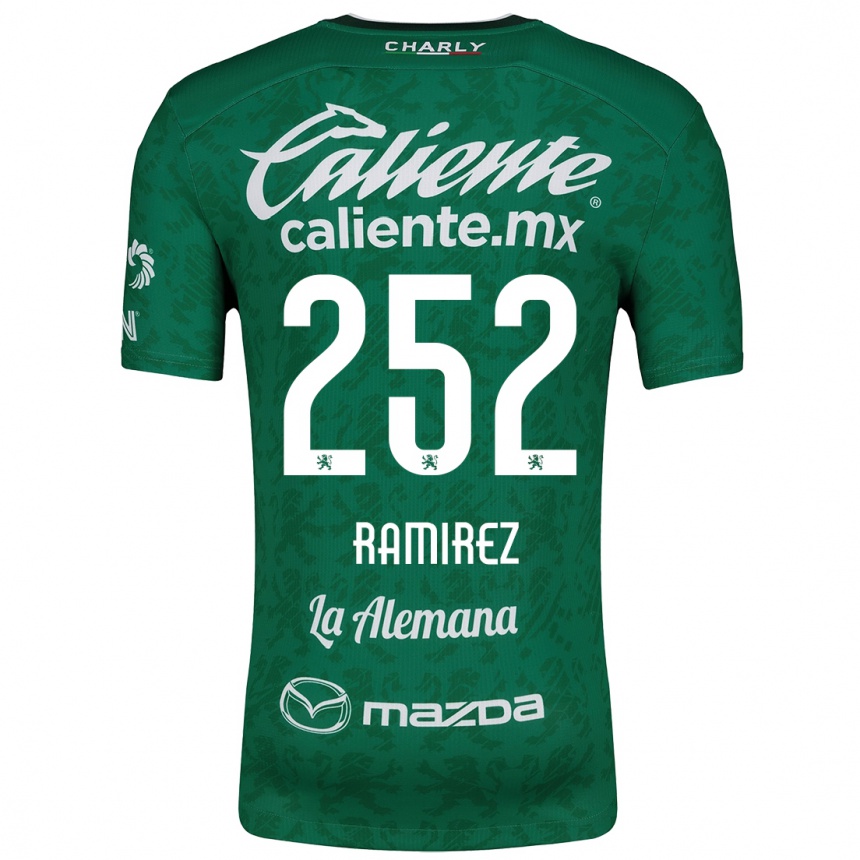 Kids Football Luis Ramírez #252 Green White Home Jersey 2024/25 T-Shirt Uk