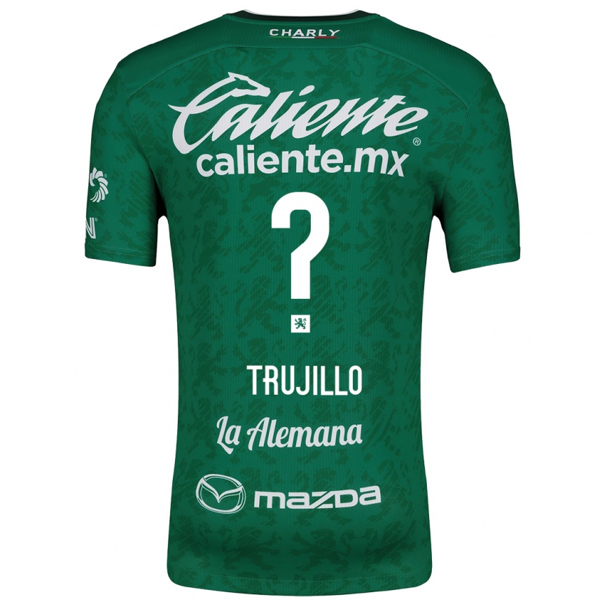 Kids Football Diego Trujillo #0 Green White Home Jersey 2024/25 T-Shirt Uk