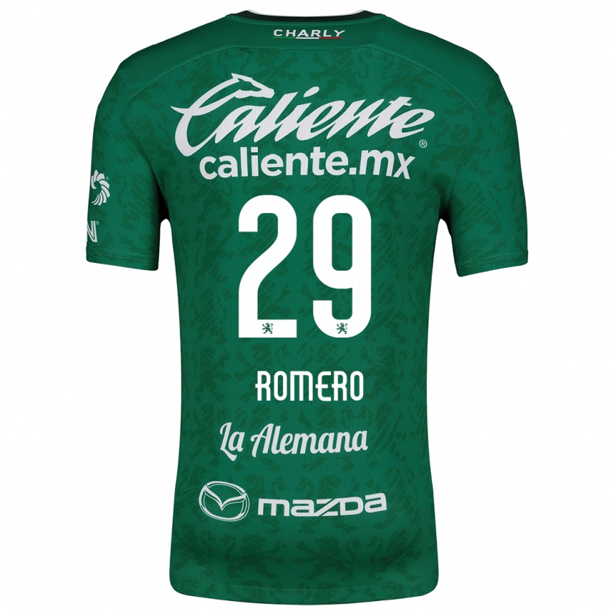 Kids Football Lucas Romero #29 Green White Home Jersey 2024/25 T-Shirt Uk