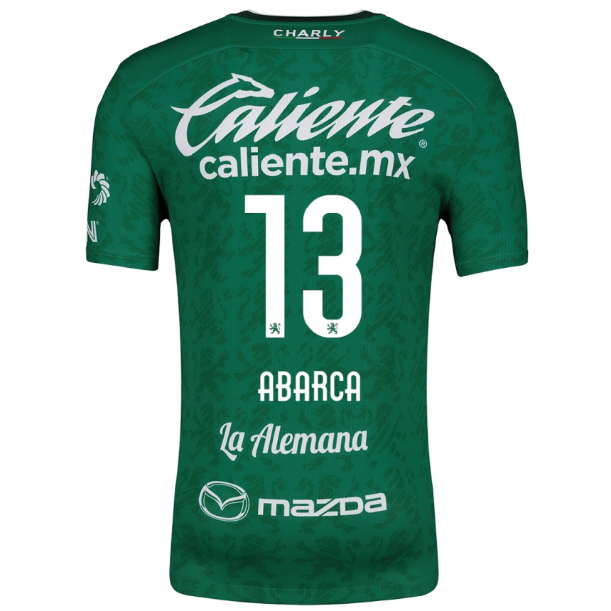 Kids Football Vidalia Abarca #13 Green White Home Jersey 2024/25 T-Shirt Uk