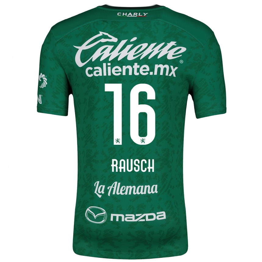 Kids Football Mayalu Rausch #16 Green White Home Jersey 2024/25 T-Shirt Uk