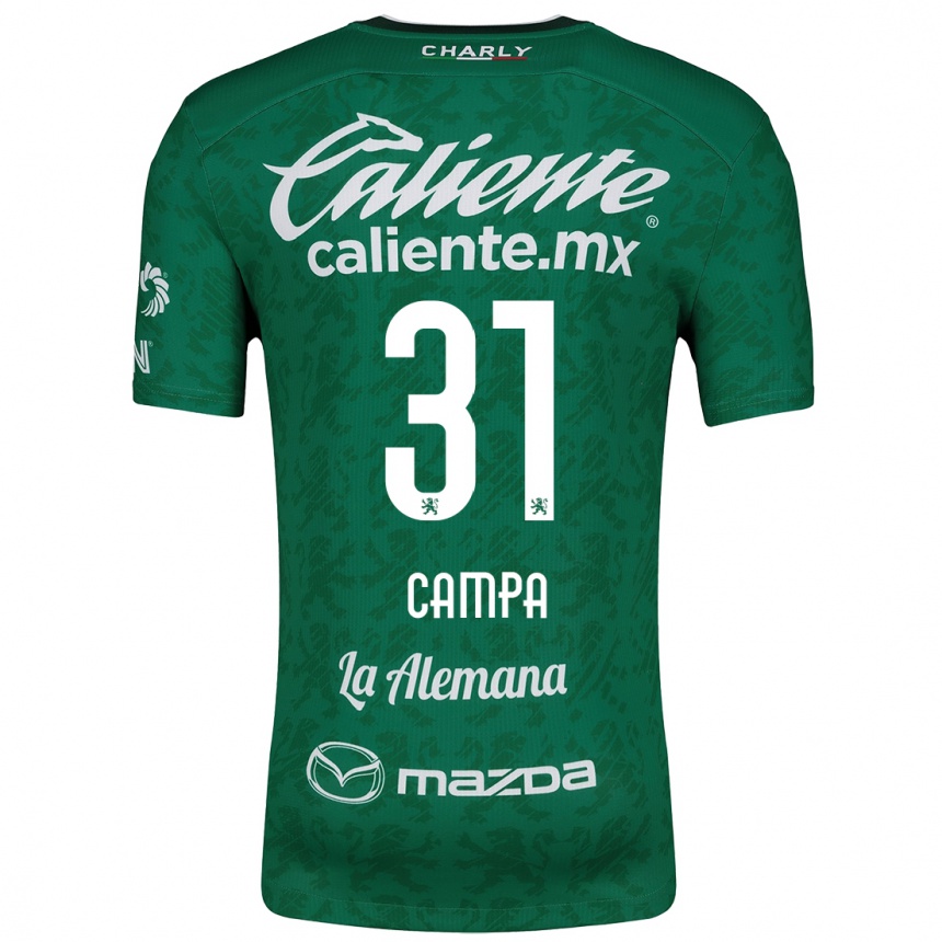 Kids Football Marlyn Campa #31 Green White Home Jersey 2024/25 T-Shirt Uk