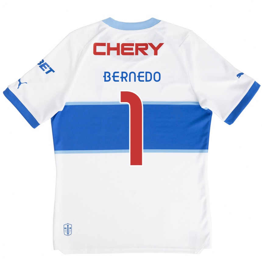 Kids Football Vicente Bernedo #1 White Blue Home Jersey 2024/25 T-Shirt Uk