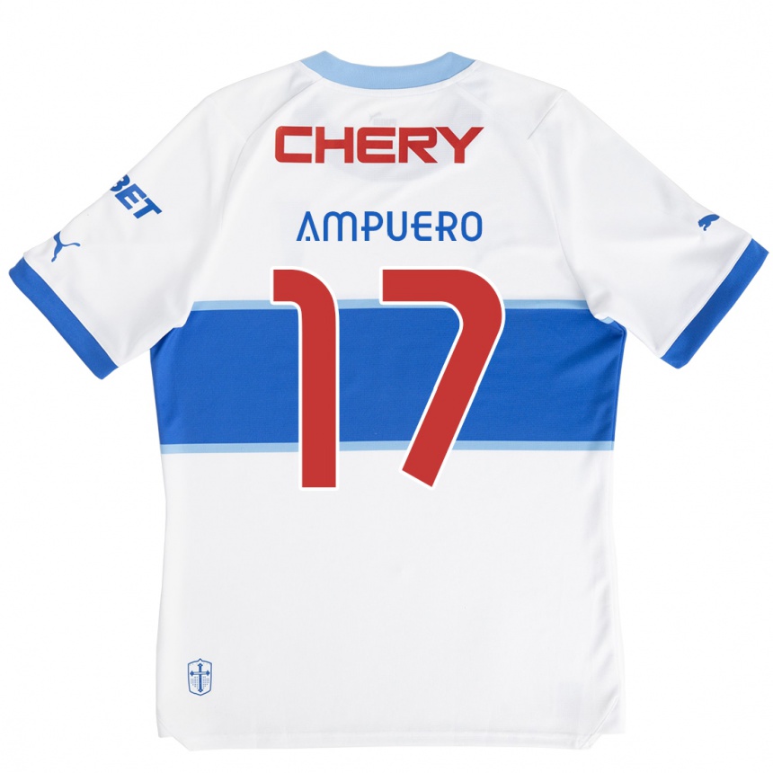 Kids Football Branco Ampuero #17 White Blue Home Jersey 2024/25 T-Shirt Uk