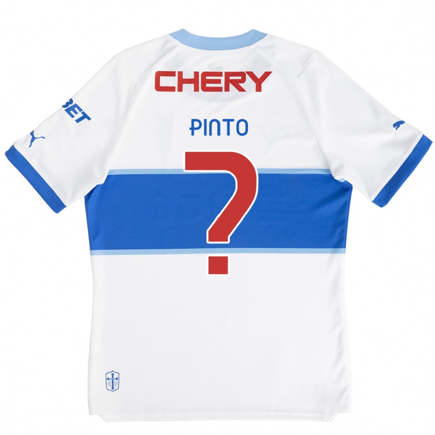 Kids Football Pablo Pinto #0 White Blue Home Jersey 2024/25 T-Shirt Uk