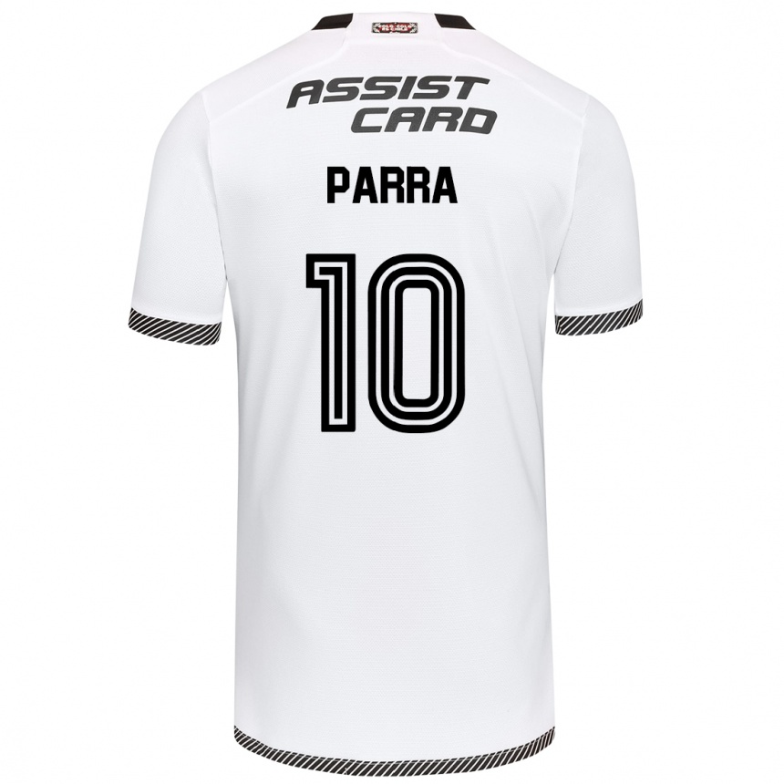 Kids Football Pablo Parra #10 White Black Home Jersey 2024/25 T-Shirt Uk