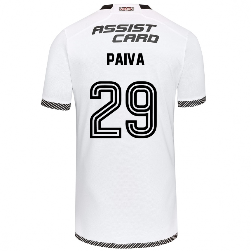 Kids Football Guillermo Paiva #29 White Black Home Jersey 2024/25 T-Shirt Uk