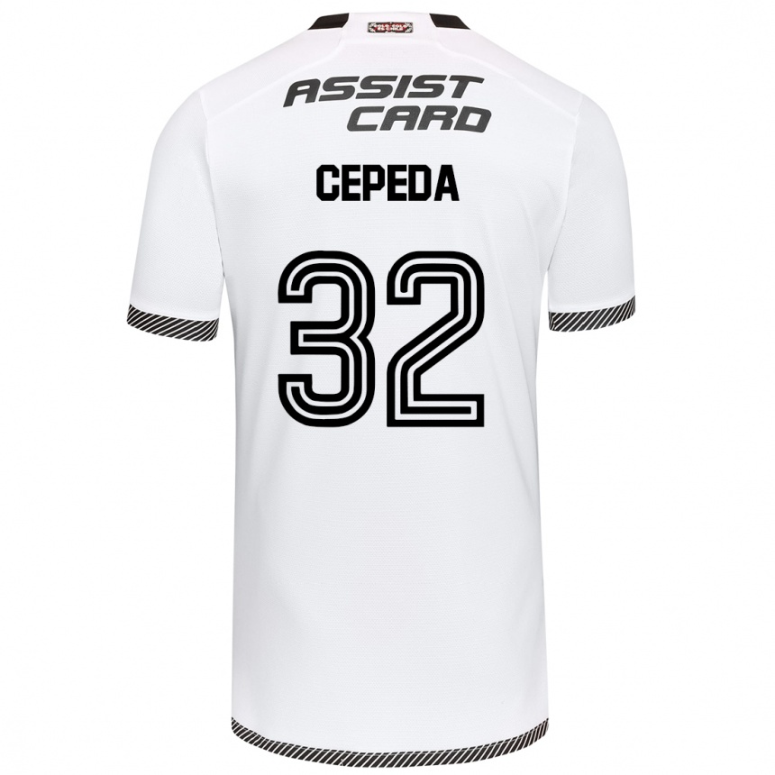 Kids Football Lucas Cepeda #32 White Black Home Jersey 2024/25 T-Shirt Uk