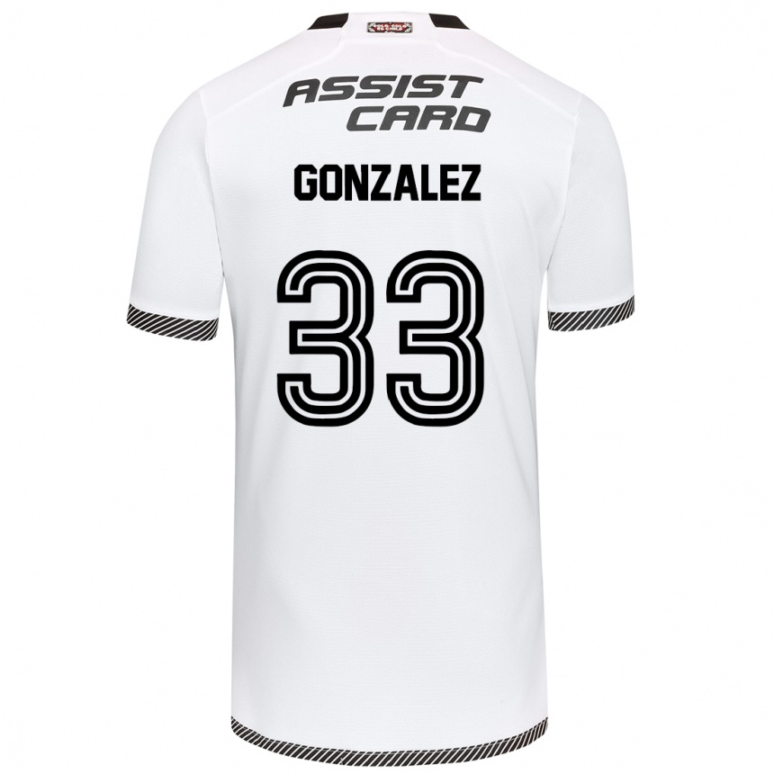 Kids Football Ramiro González #33 White Black Home Jersey 2024/25 T-Shirt Uk