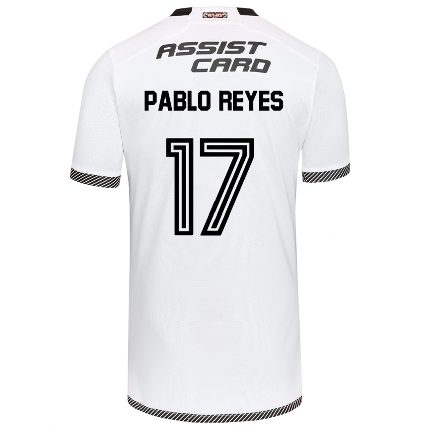 Kids Football Juan Pablo Reyes #17 White Black Home Jersey 2024/25 T-Shirt Uk