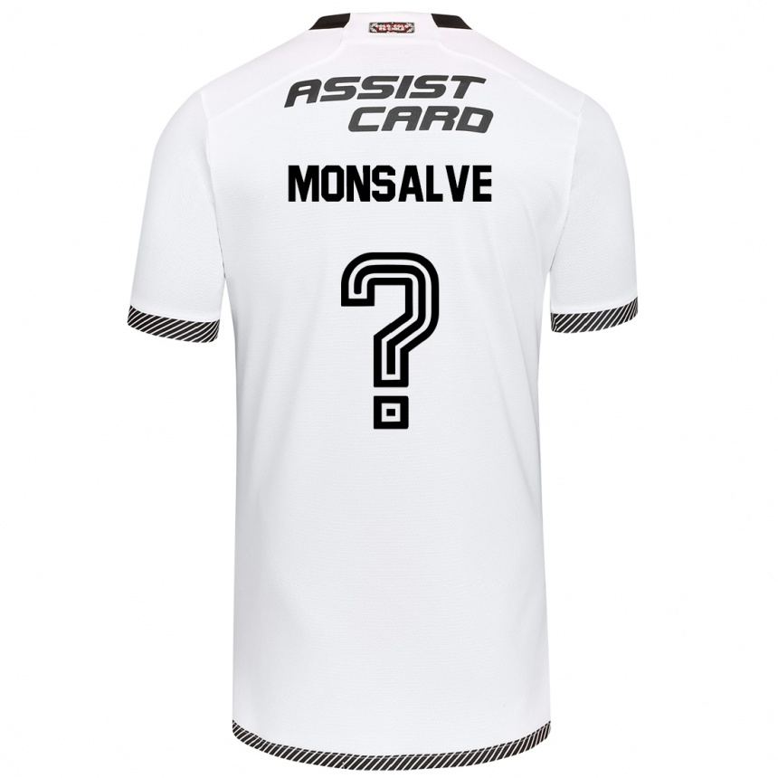 Kids Football Gaspar Monsalve #0 White Black Home Jersey 2024/25 T-Shirt Uk