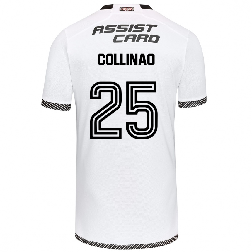 Kids Football Margarita Collinao #25 White Black Home Jersey 2024/25 T-Shirt Uk