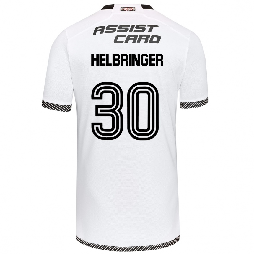 Kids Football Aixa Helbringer #30 White Black Home Jersey 2024/25 T-Shirt Uk