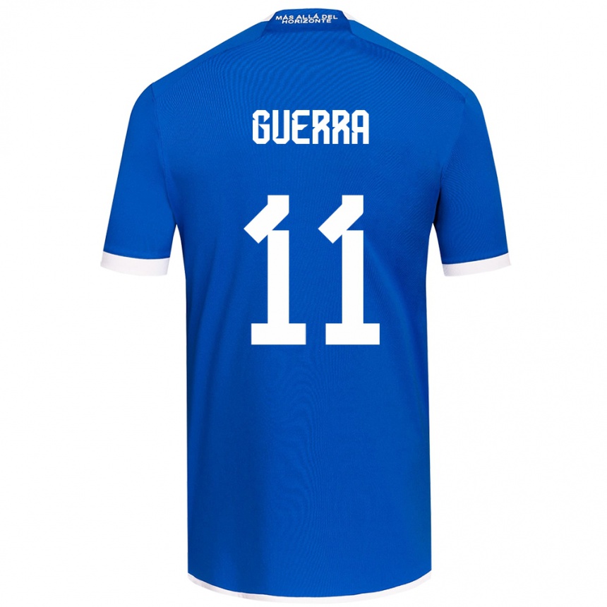 Kids Football Nicolás Guerra #11 Blue White Home Jersey 2024/25 T-Shirt Uk