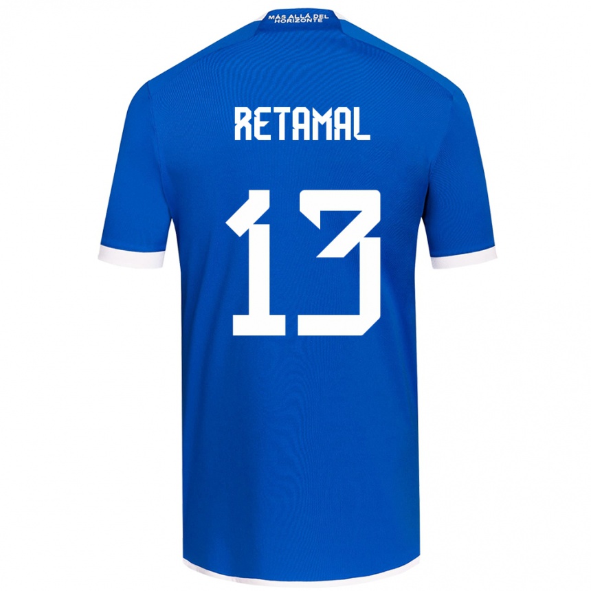 Kids Football David Retamal #13 Blue White Home Jersey 2024/25 T-Shirt Uk