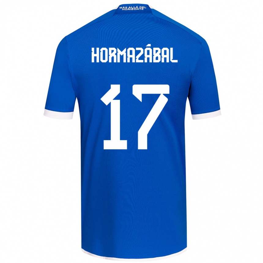 Kids Football Fabián Hormazábal #17 Blue White Home Jersey 2024/25 T-Shirt Uk