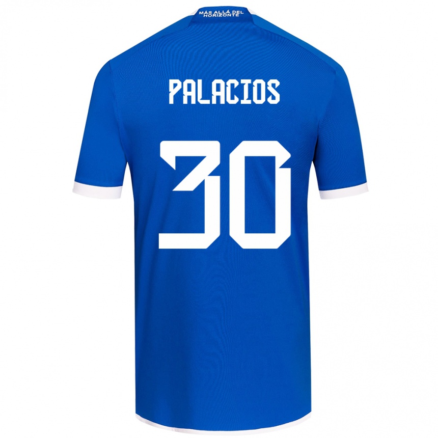 Kids Football Cristian Palacios #30 Blue White Home Jersey 2024/25 T-Shirt Uk