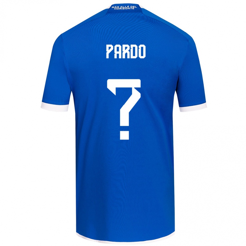 Kids Football Cristián Pardo #0 Blue White Home Jersey 2024/25 T-Shirt Uk