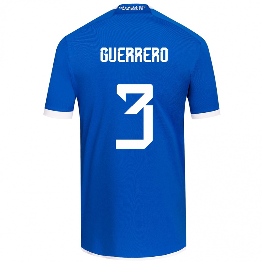 Kids Football Carla Guerrero #3 Blue White Home Jersey 2024/25 T-Shirt Uk