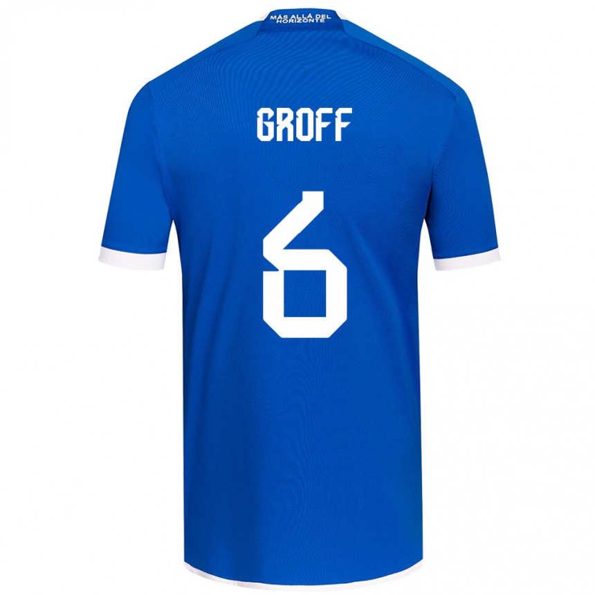 Kids Football Llanka Groff #6 Blue White Home Jersey 2024/25 T-Shirt Uk