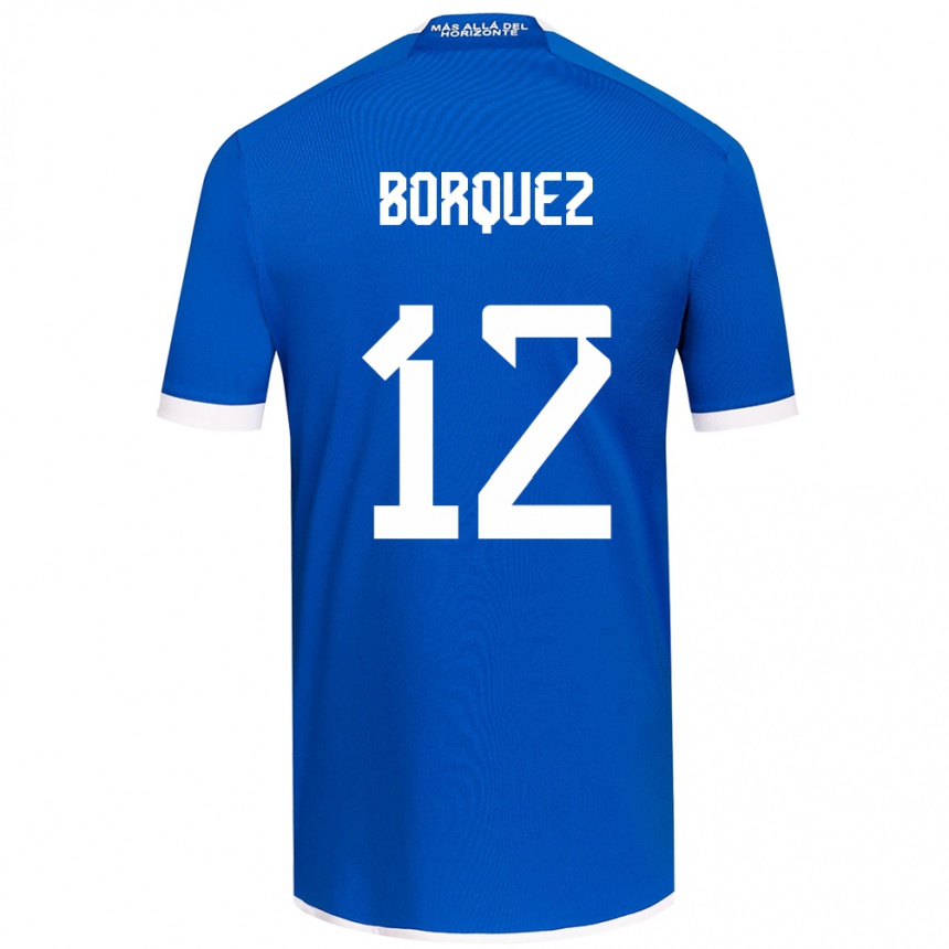 Kids Football Gabriela Bórquez #12 Blue White Home Jersey 2024/25 T-Shirt Uk