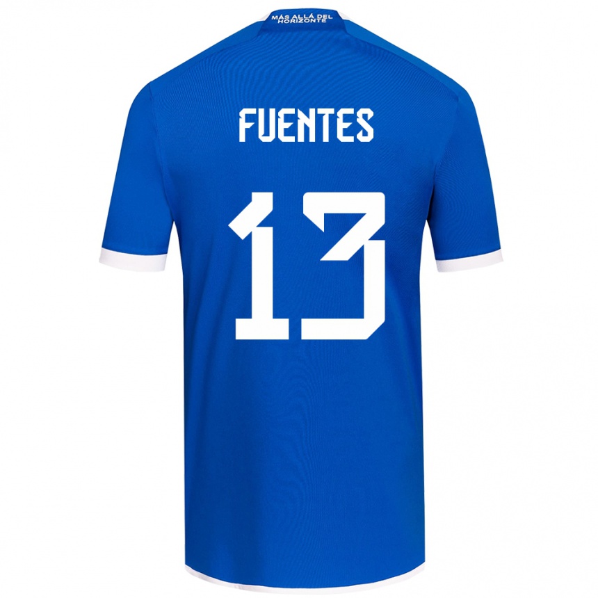 Kids Football Karen Fuentes #13 Blue White Home Jersey 2024/25 T-Shirt Uk