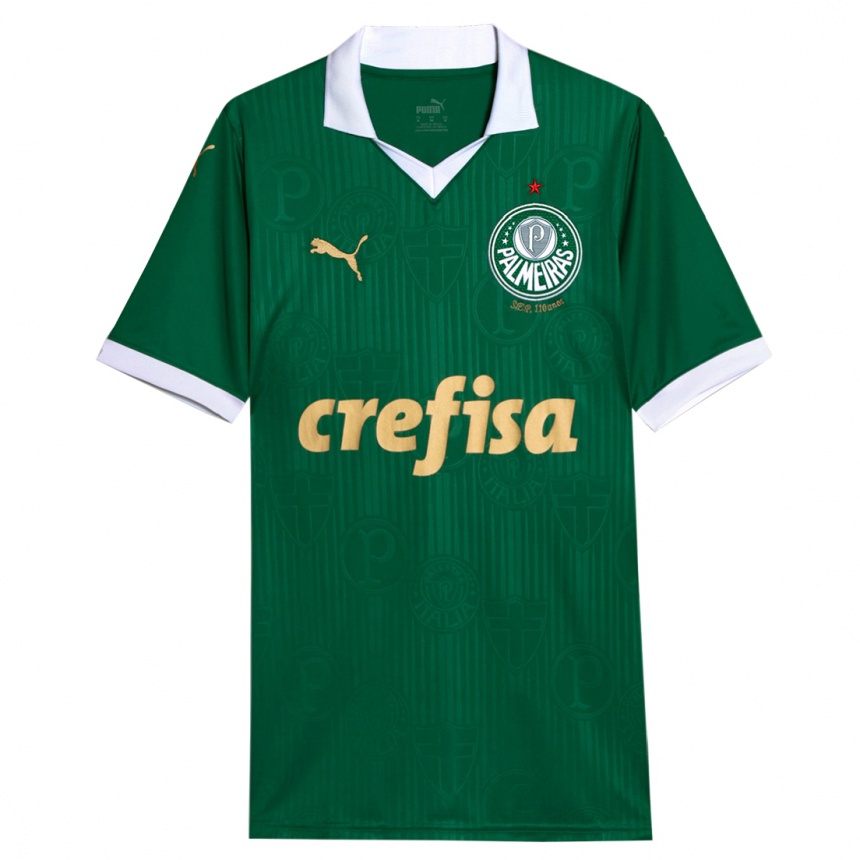 Kids Football Agustín Giay #4 Green White Home Jersey 2024/25 T-Shirt Uk