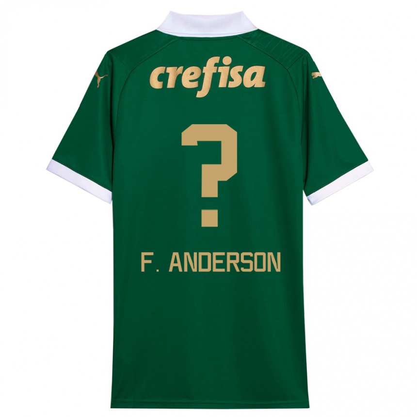 Kids Football Felipe Anderson #0 Green White Home Jersey 2024/25 T-Shirt Uk