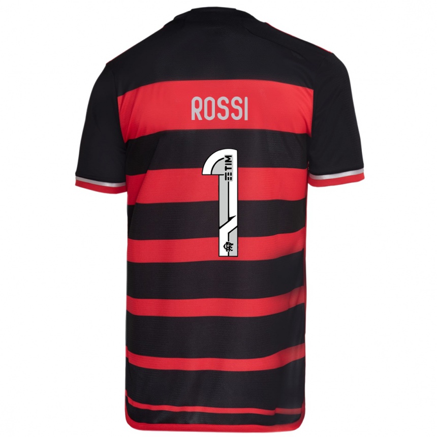 Kids Football Agustin Rossi #1 Red Black Home Jersey 2024/25 T-Shirt Uk