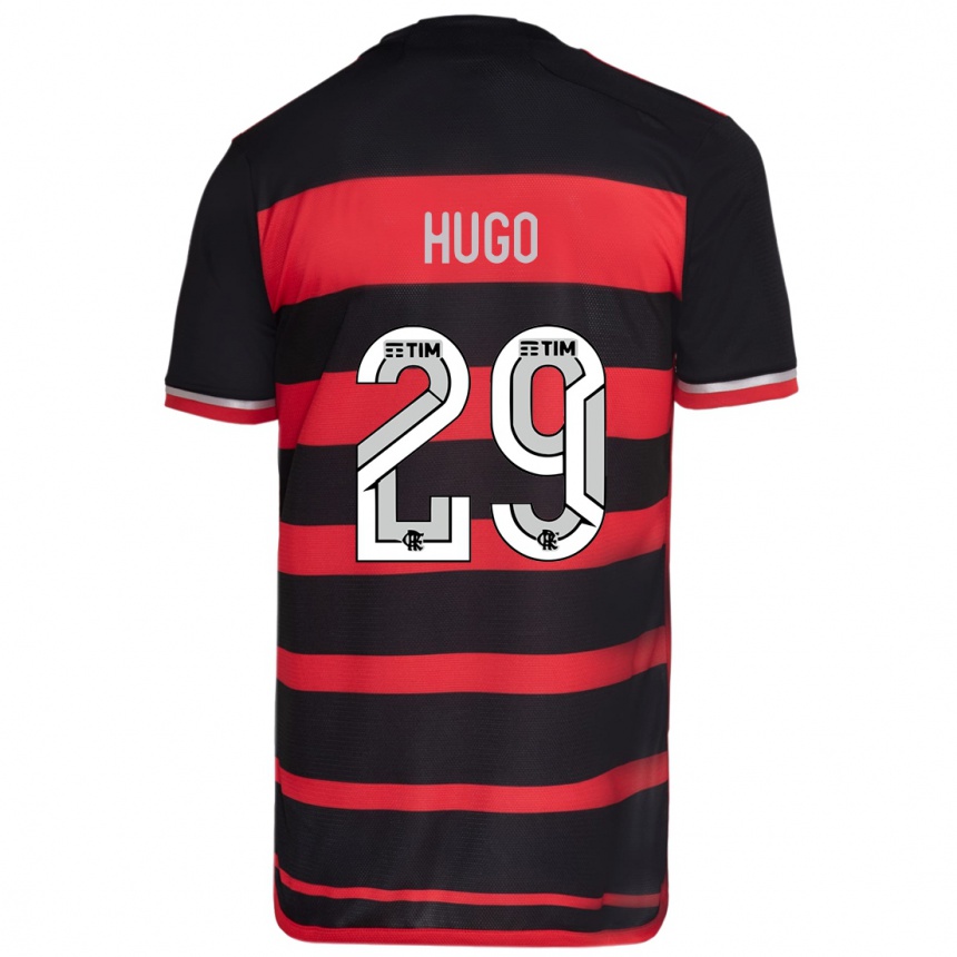 Kids Football Victor Hugo #29 Red Black Home Jersey 2024/25 T-Shirt Uk