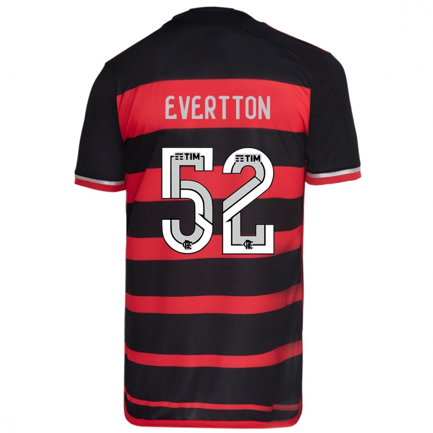 Kids Football Evertton #52 Red Black Home Jersey 2024/25 T-Shirt Uk