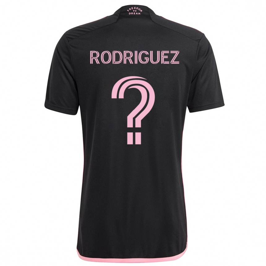 Kids Football Emerson Rodríguez #0 Black Away Jersey 2024/25 T-Shirt Uk