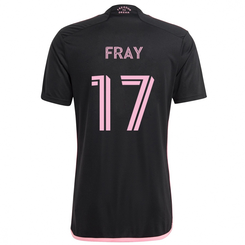 Kids Football Ian Fray #17 Black Away Jersey 2024/25 T-Shirt Uk