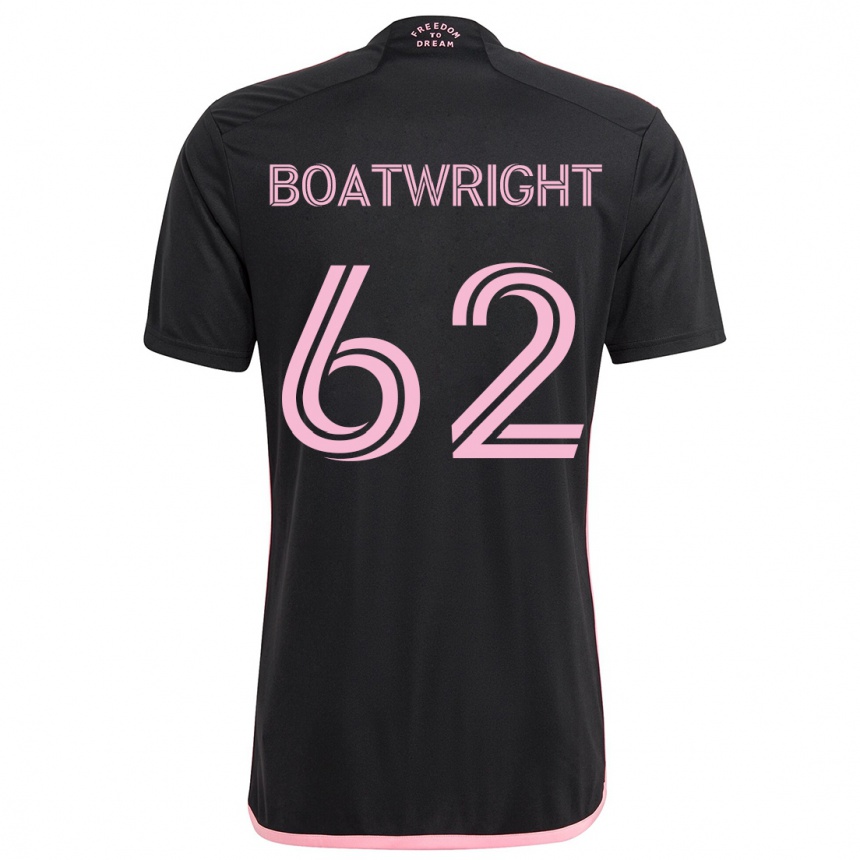 Kids Football Israel Boatwright #62 Black Away Jersey 2024/25 T-Shirt Uk