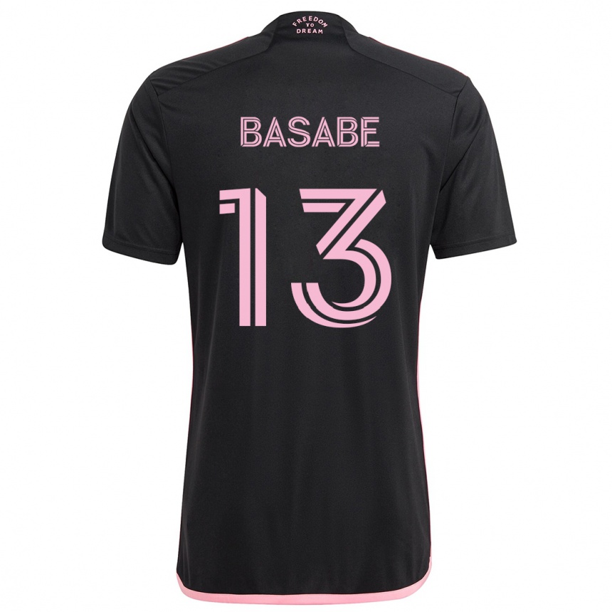 Kids Football Samuel Basabe #13 Black Away Jersey 2024/25 T-Shirt Uk