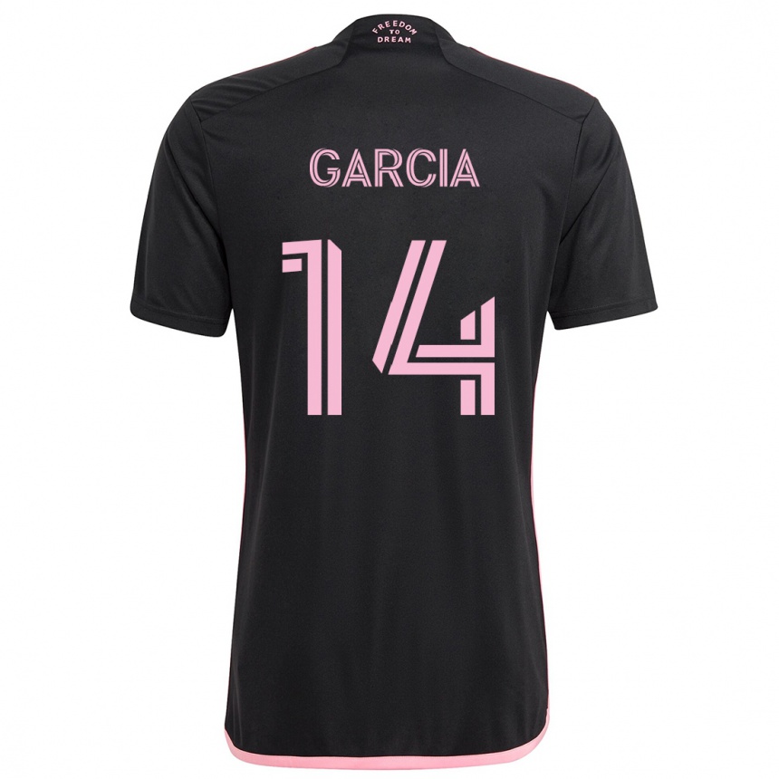 Kids Football Santiago Garcia #14 Black Away Jersey 2024/25 T-Shirt Uk