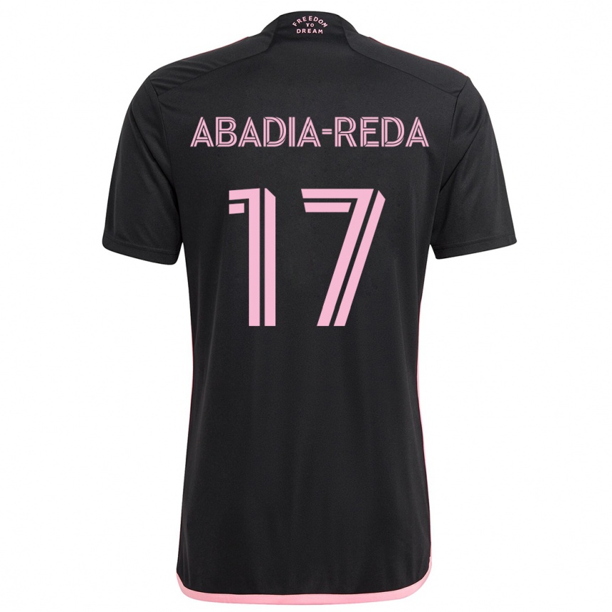 Kids Football Ezequiel Abadia-Reda #17 Black Away Jersey 2024/25 T-Shirt Uk